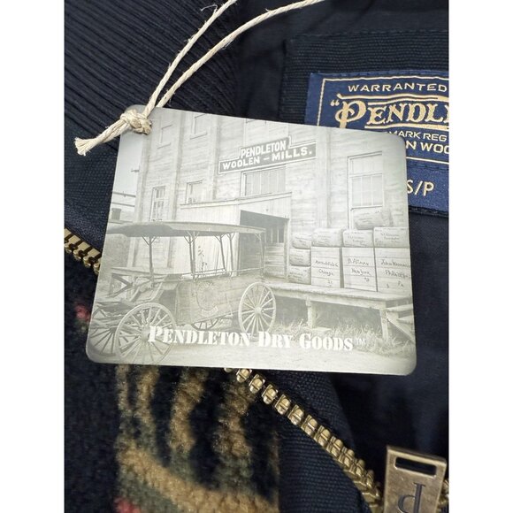 Pendleton Womens Foxglove Fleece Bomber Jacket Sz Small Southwestern Geometric - Picture 7 of 13